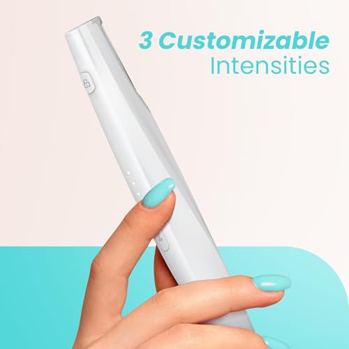 Sonic Dermaplaning Tool for Face - Rechargeable Dermaplane Razor with 6 Refill Dermablades, Facial Hair & Peach Fuzz Remover for Women (White)