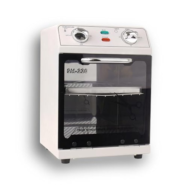 High Temperature Sterilizer, 8L Large Capacity Dry Heat Sterilizer, Max. Temperature 220¡É, With Temperature Control & Timer, For Hair Salon Spa Nail Salon, Tool Sterilizer