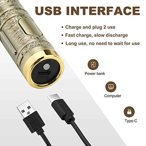 YOGINGO Professional Hair Trimmer for Men, Cordless Rechargeable Beard Trimmer Hair Clippers for Men, Metal Body Cutting Grooming Kit, Beard Shaver Barbershop, Bronze