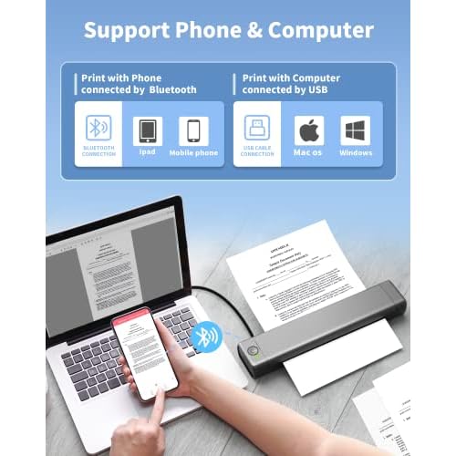 Itari M08F Tattoo Stencil Printer - Thermal Tattoo Machine Support Transfer Paper, Stencil Printer for Tattooing Support Phone & Laptop,Tattoo Printer Copier Kit for Tattoo Artist & Beginner