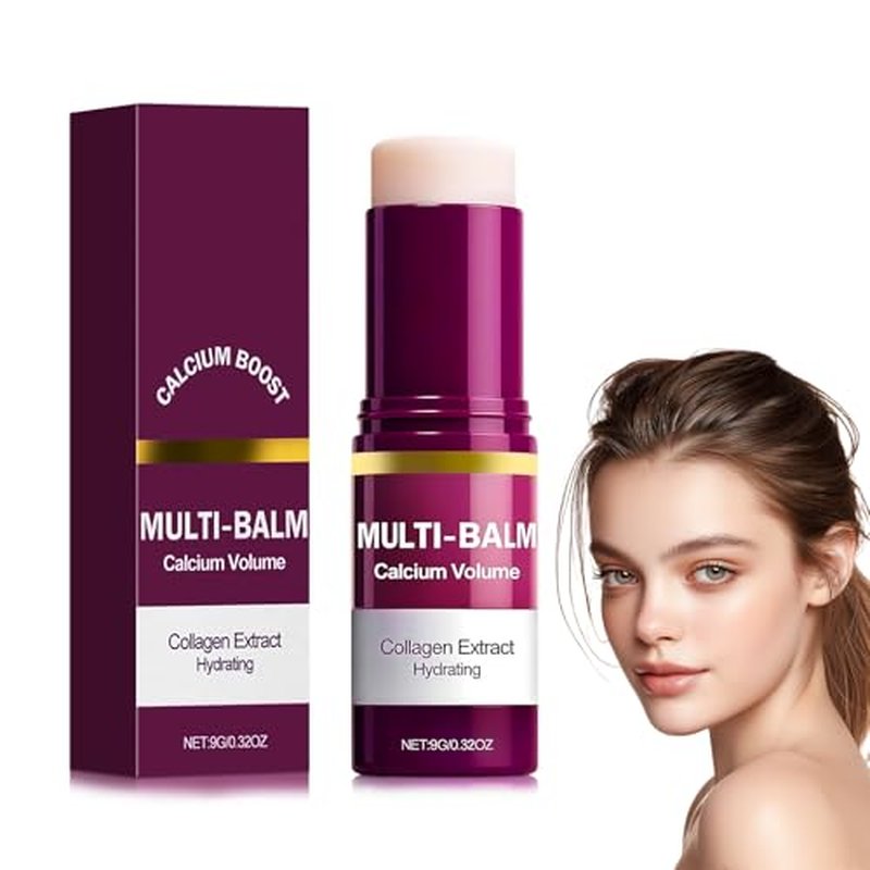 Cemenrete Calcium Multi Balm, Calcium Volume Multi Balm, Korean Collagen Moisturing Stick,Wrinkle Core Stick, Moisturizing Cream, Hydrating, Firming Skin, Suitable for Eyes, Neck, Face