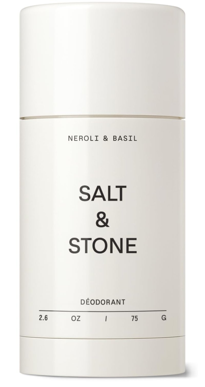 Salt & Stone Aluminum Free Deodorant | Extra Strength 48 Hour Protection for Women & Men | Made with Seaweed Extracts, Niacinamide & Prebiotics | Neroli & Basil