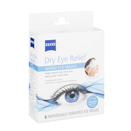 ZEISS Warm Eye Masks, 6 Count for Dry Eye Relief