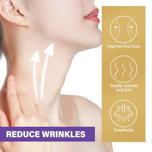 Neck Lift Tape, 20 PCS Neck Tape Lifting Invisible Instantly Lift Sagging Skin for Face, Neck, Improves Neck Fine Lines & Wrinkles, V Edge Patches Use Before Makeup