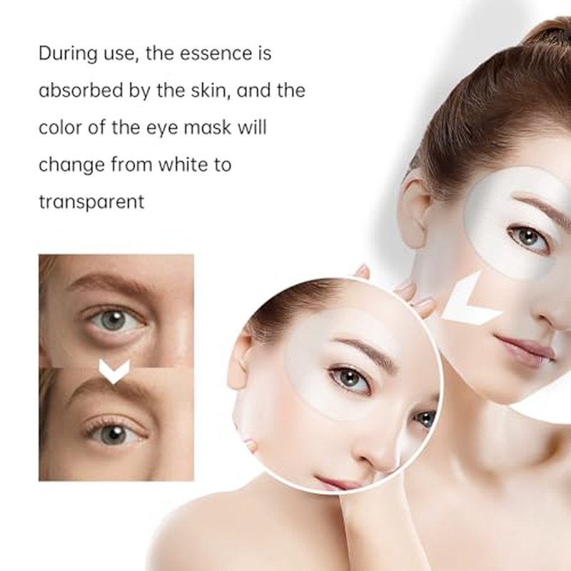 Novoy 15 Pairs Bio-Collagen Real Deep Eye Patches - 6-in-1 Retinol Overnight Eye Patches for Dark Circles, Puffiness & Wrinkles | 2% Caffeine+Hyaluronic+Niacinamide, Korean Popular Eye Mask - ROSE