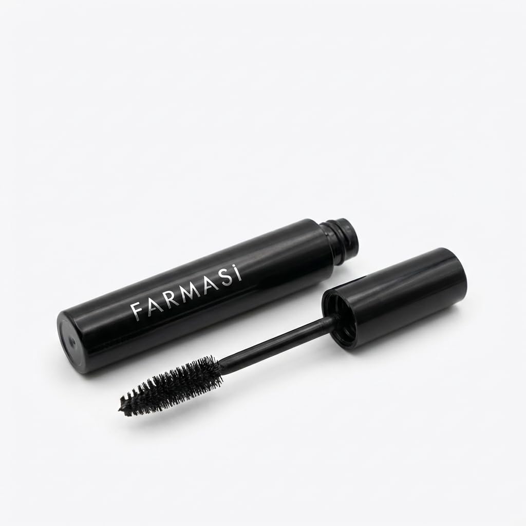 FARMASi Eyebrow Mascara Makeup, Shapes Eyebrows, Voluminous, Looking, Buildable & Defining Brow Mascara, Waterproof, Ebony, 0.17 Fl Oz