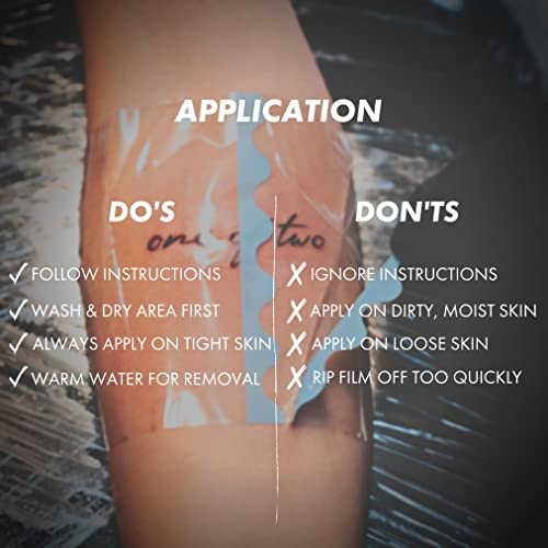 Sorry Mom Tattoo Aftercare Bandage - Clear Tattoo Bandage Waterproof, Adhesive Tattoo Wrap - Tattoo Healing Wrap - Tattoo Film Protection - Second Skin Tattoo Cover 6.5 ft x 6 in