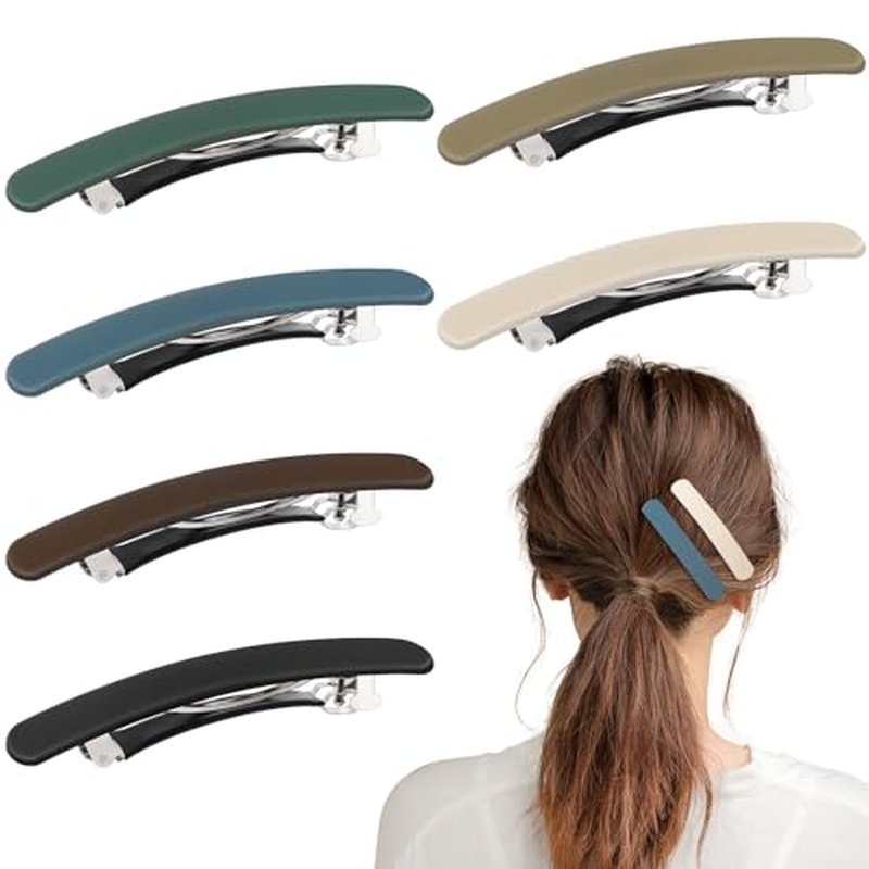 6 Pcs Hair Clips Hair Barrettes for Women, Matte Barrettes for Thin Fine Hair Flat Hair Clip Hair Accessories