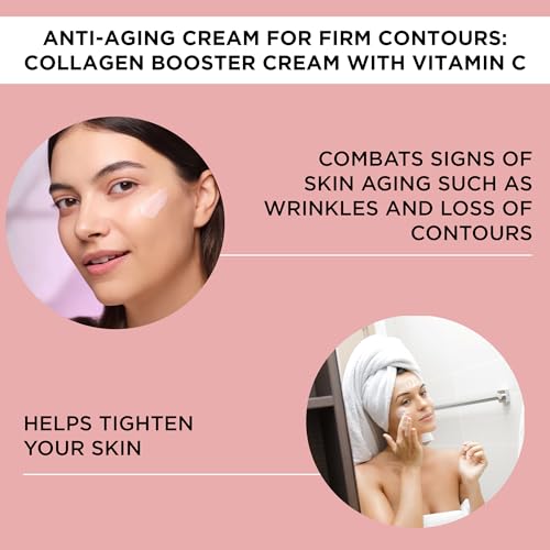 ARTDECO Collagen Booster Cream With Vitamin C - Moisturizing Cream - Anti-Aging Effect - Combats Signs of Skin Aging like Wrinkles & Loss of Contours - Facial Skin Care - Hyaluronic Acid - 1.6 Fl Oz