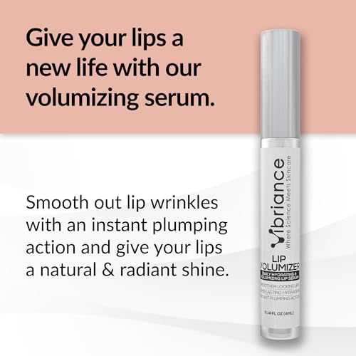 Vibriance Hydrating Lip Volumizer - Plumping Gloss with Hyaluronic Acid - Plumper Smooths Lines and Wrinkles, 0.14 fl oz