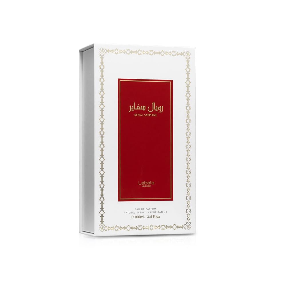 Lattafa Perfumes Royal Sapphire for Unisex Eau de Parfum Spray, 3.4 Ounce