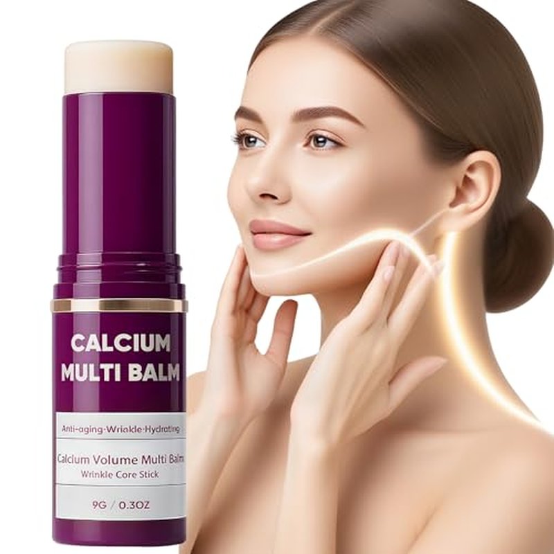 Cemenrete Calcium Multi Balm, All-in-One Calcium Multi Balm Stick for Anti-Aging & Repair, Wrinkle Core Stick, Long-Lasting Hydration, for Face, Eyes, Neck & Lips (1PC)