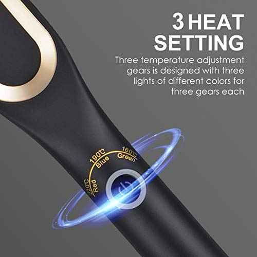 Beard Straightener, Heated Hair Straightening Brush with with 3 Adjustable Temps, Electric Beard Straightening Comb, Beard Comb, Multifunctional Beard Straightener Brush Unique Gifts for Men Women