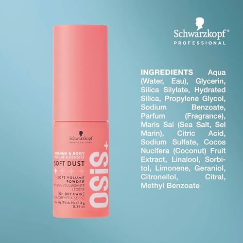 OSiS+ Soft Dust - Lightweight Volume Powder for Root Lift & Natural Shine