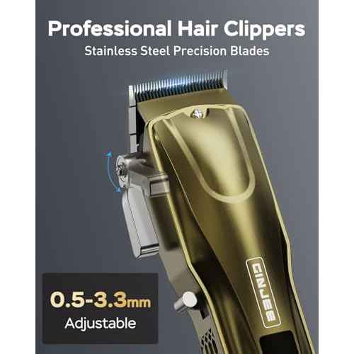 Hair Clippers for Men Professional Cordless & Corded - Barber Clippers Rechargeable for Hair Cutting, Beard and Body Grooming Kit for Household