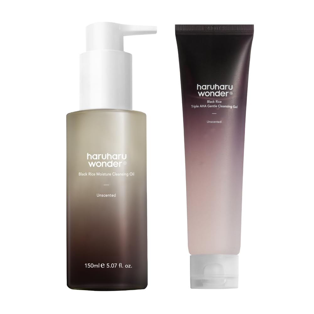 Double Cleansing & Exfoliation Set - HARUHARU Wonder | Gentle Cleanser & Scrub