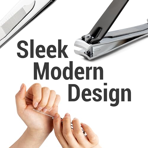 Nail Clippers Set 6 -Pack - Includes Toenail Clippers, Fingernail Clippers, and Finger Nail Clippers for Adults ? Mens Stocking Stuffers for Men and Women, Toe Nail and Fingernail Clipper Kit