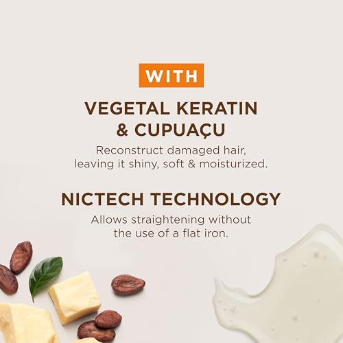 Kativa Anti-Frizz Xtreme Care, Home Use Straightening Treatment with Keratin and Cupua?u, Rebuilds Damaged Hair and Straightens Waves