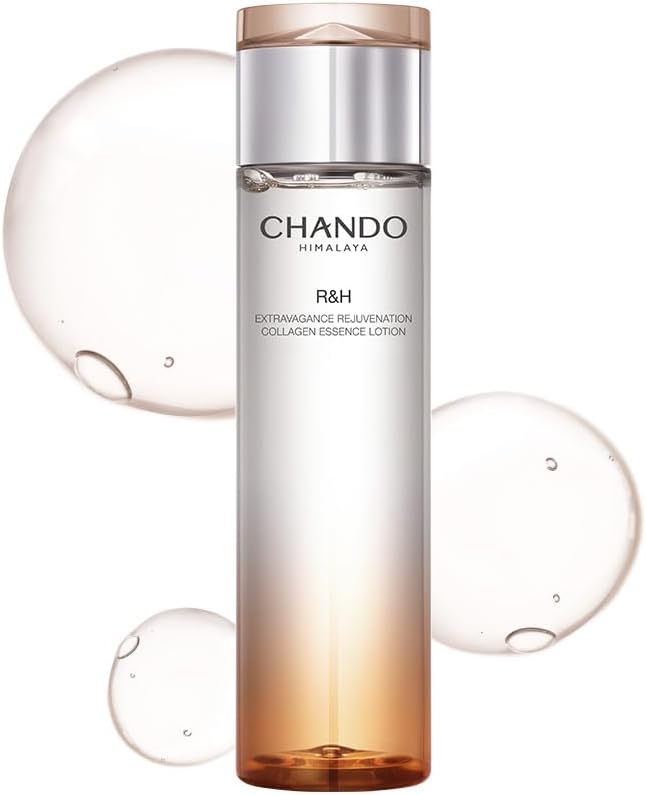 CHANDO Himalaya Collagen Essence Lotion - Lightweight Daily Face Moisturizer with Hyaluronic Acid | 200ml/6.76oz