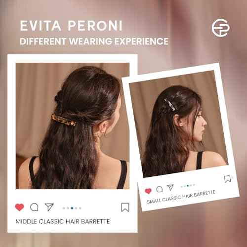 EVITA PERONI Hair Barrettes For Women, French Hair Barrettes Clips Acetate, Various Sizes, Anti-slip, 30 Pieces, Women Hair Accessories, Suitable for Thick, Fine, Straight, Curly Hair