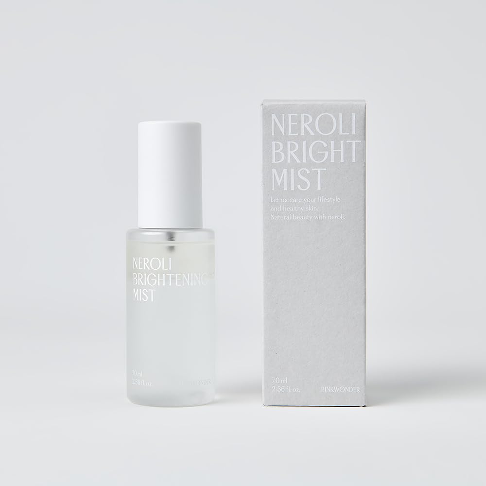 PINKWONDER Neroli Mist 2.36oz (70ml), Hydrating Facial Spray with Neroli & Jojoba Oil, Glowing and Radiant Skin, Antioxidant, Korean Skincare