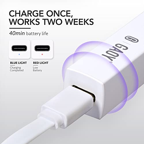 GAOY Handheld UV Light for Gel Nails, Mini Nail Lamp, Portable Cordless Rechargeable, Fast Curing