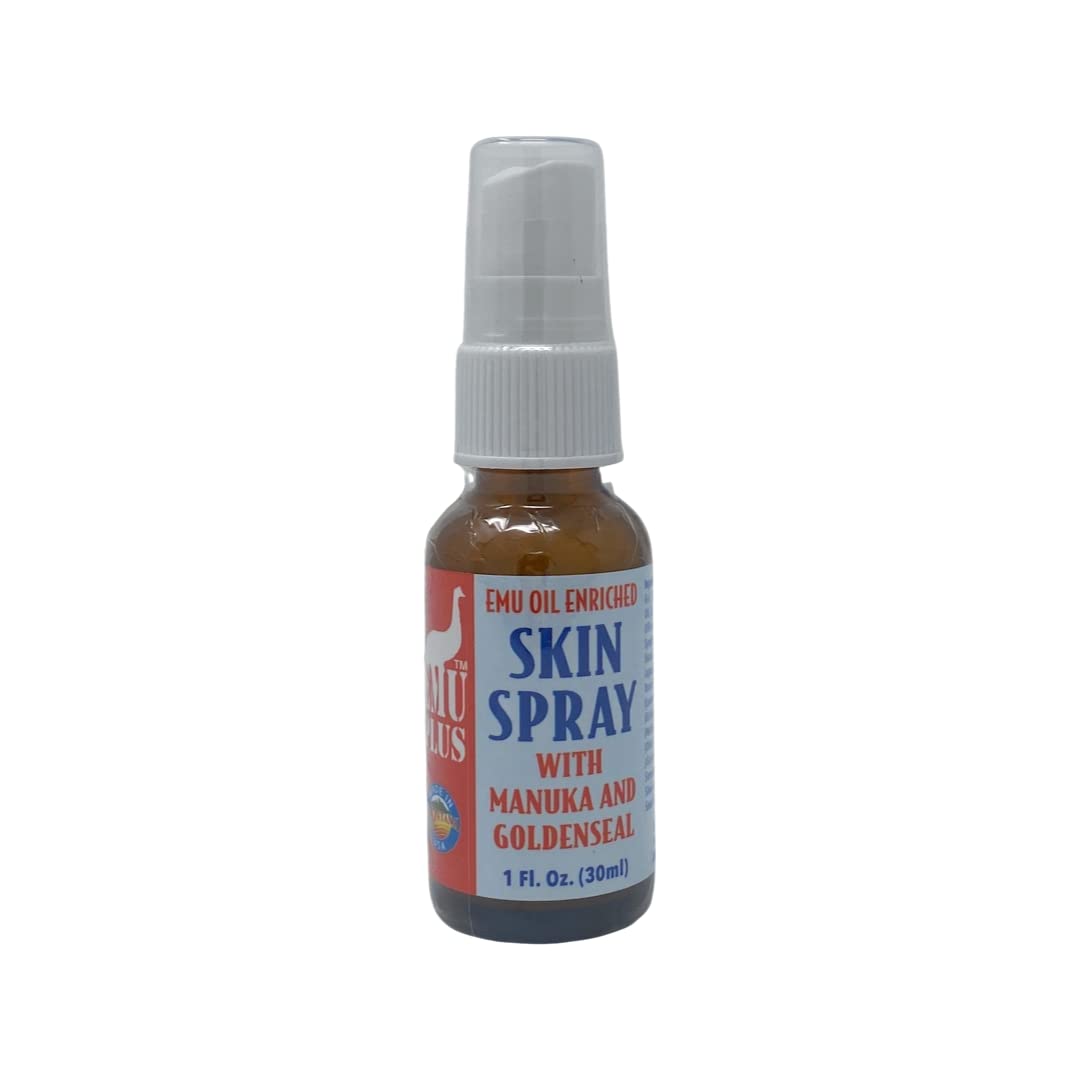 Emuplus Skin Spray - Manuka & Goldenseal Formula for Problematic Skin - 1 Fl Oz