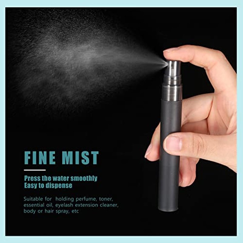 Remerry 500 Pcs 10 ml Perfume Spray Bottles Plastic Travel Refillable Mini Bottles for Women Small Fine Mist Sprayers Portable Frosted Perfume Sprayers Empty Atomizer for Essential Oil
