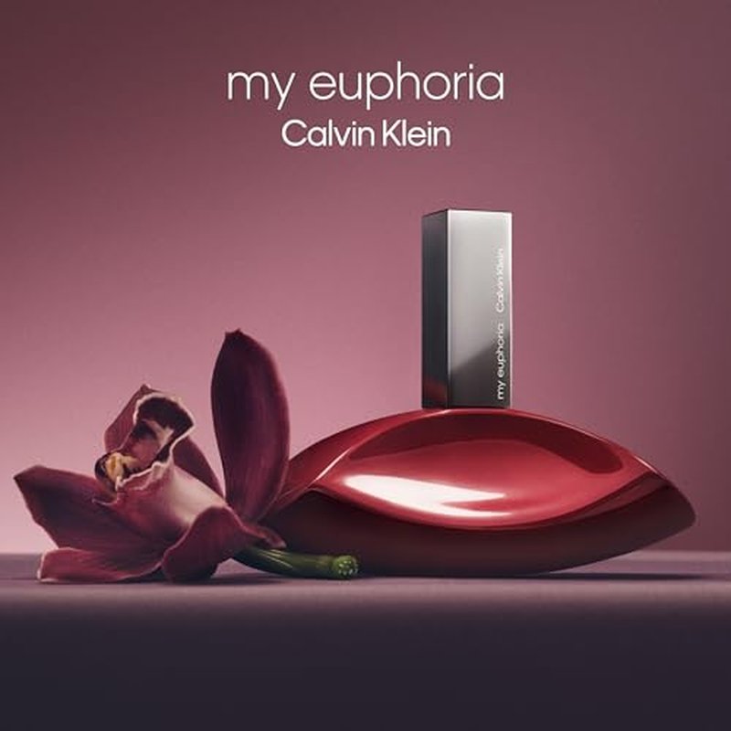 Calvin Klein My Euphoria Eau de Parfum ? Women's Ambery Floral Perfume ? With Notes of Blackcurrant, Orchid Flamb?, Black Sesame, Vanilla & Woods ? Long Lasting Fragrance