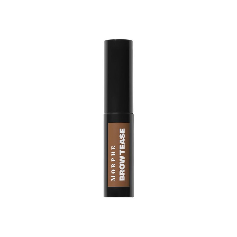 Morphe Brow Tease Eyebrow Gel Mousse - Volumizing Brow Gel to Tint, Thicken & Shape with 100% Natural Bamboo Fibers - Enriched with Conditioning Coffee Seed Oil - Almond (0.16 fl oz)