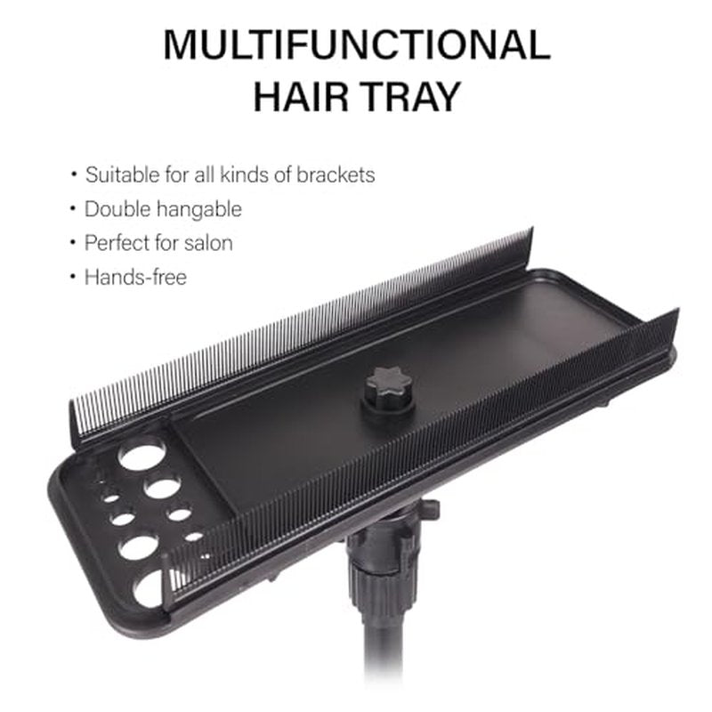 Hair Extension Holder Hanger Braiding Rack Extension Tool Double-Side Teeth Extension Display Holder Hair Separator holder for Hair Salon Home (Tripod not included)