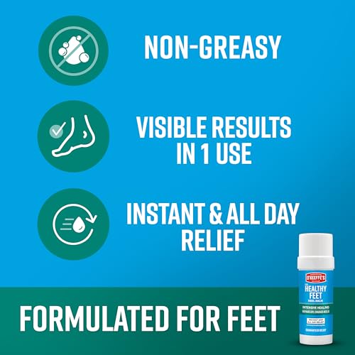 O'Keeffe's for Healthy Feet Intensive Healing Balm; Guaranteed Relief for Extremely Dry; Cracked Feet; Heel Balm that Instantly Fills Dry; Cracked Heels; 2.2oz Stick; (Pack of 1)
