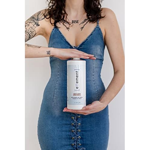 Hypochlorous Acid Spray - 1 L Refill ? Acne Prone Skin ? Eczema - Tattoo Aftercare ? Piercing Aftercare ? Saline Toner ? Facial Cleanser ? Lash Cleanser - All Natural Face and Skin Spray - e11ement