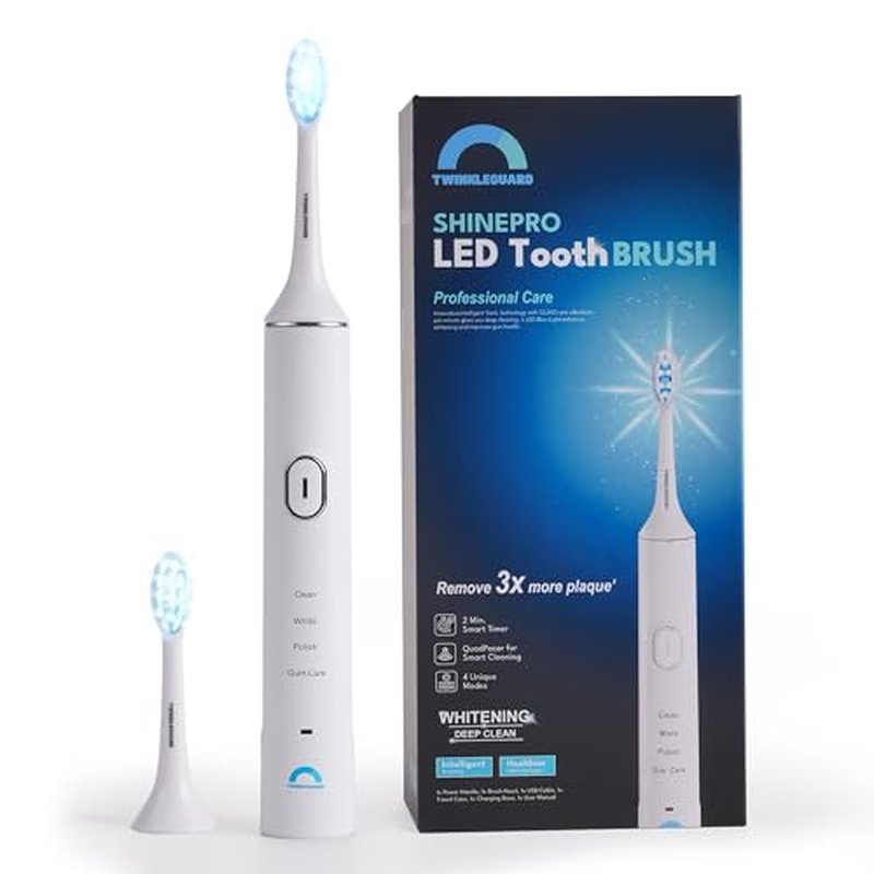 Shine Pro LED Electric Toothbrush - Advanced Whitening, Teeth Polishing & Gum Health Care