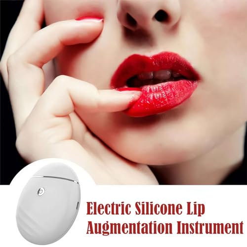 Electric Lip Vacuum Plumper,Lip Plumper Device,Lip Enhancer Plumper Tool,Automatic Lip Enhancer Fuller Device,Bigger Lip Suction Plumper Tool,3 Gears Lip Augmentation Beauty Device (White)