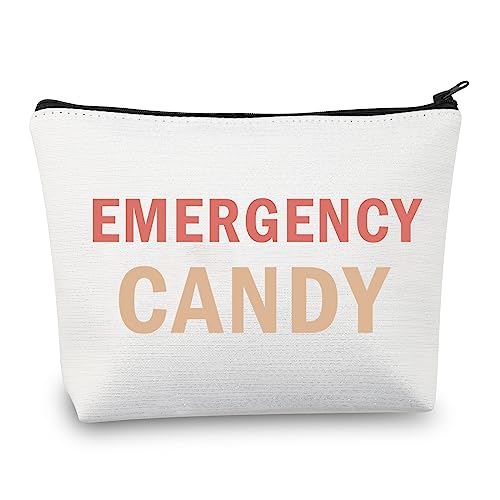 BDPWSS Emergency Candy Makeup Bag Candy Lover Gift Emergency Food Bag For Women Girls Sister Friends Graduation Gift (Emergency Candy)