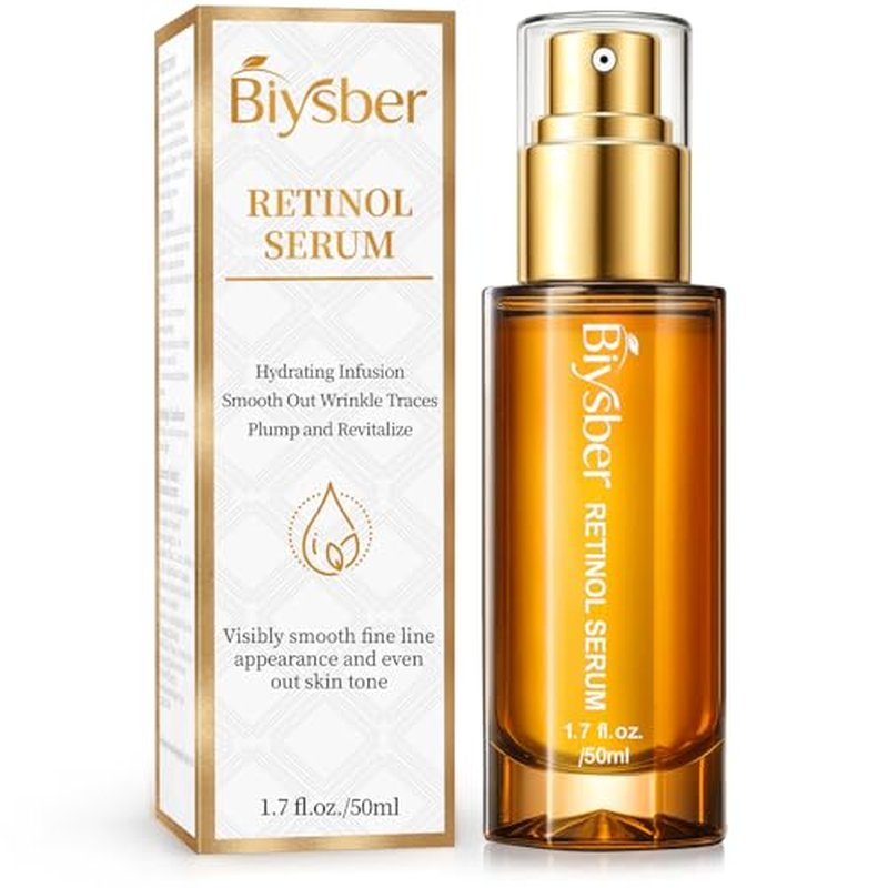 Retinol Collagen Serum for Face: Anti Aging & Anti Wrinkle Repair Serum with Boost Hydration Formula - Day/Night Facial Firming Neck Plump Skin Care for Women/Men(1.70 Fl Oz)