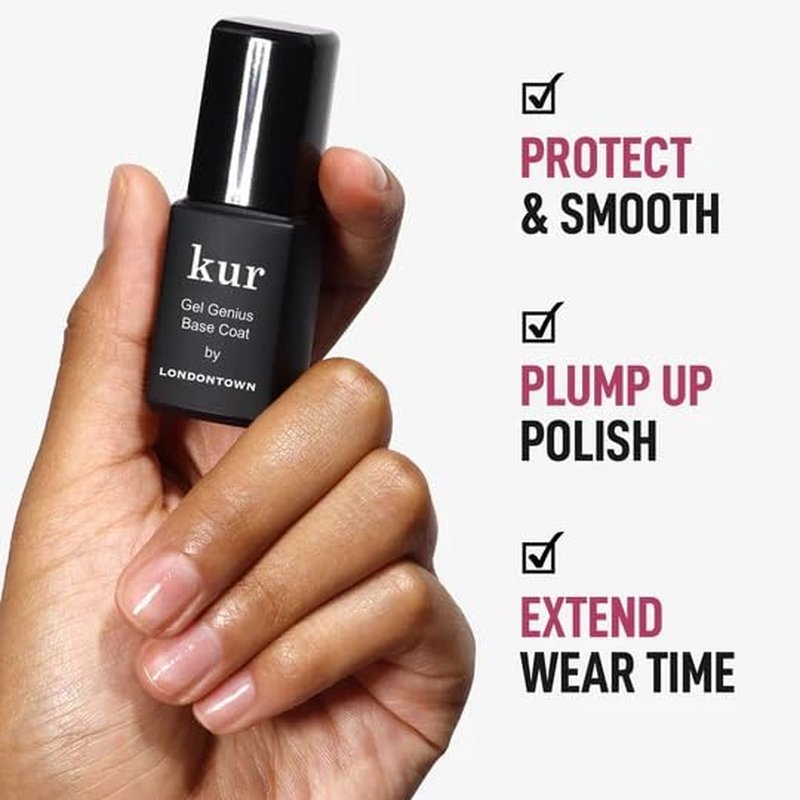 Gel Genius Top Coat & Base Coat Set - High Shine Gloss Finish, Chip Resistant, Quick Dry | 0.4 Fl Oz Each