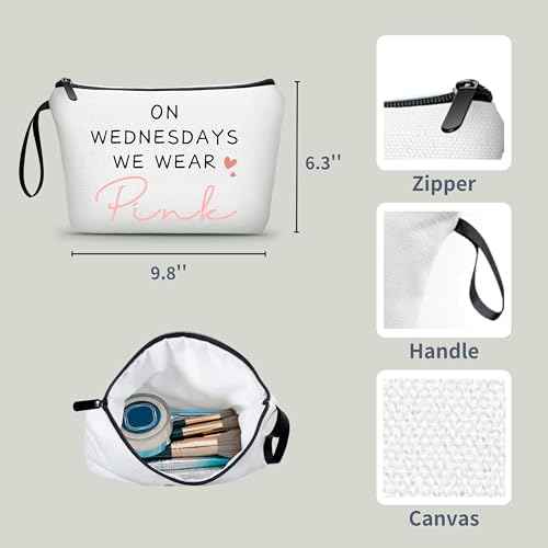 Cosmetic Bag for Purse,Gifts for Little Girls,Mean s Cosmetic Makeup Bag,Fun Gifts for Women Friends,Bridesmaids Proposal Gifts,Sister Birthday Gifts,Christmas Gifts for Teenage Girls