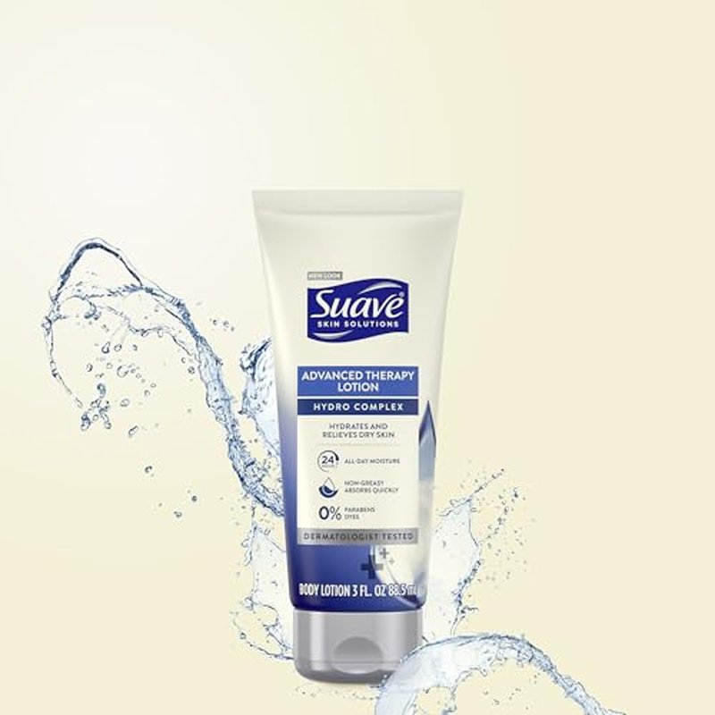 Suave Lotion Variety Pack ? Advanced Therapy Hydro Complex & Nourishing Lotion Cocoa Shea, Moisture-Rich Body Lotion for Extremely Dry Skin, 3 Oz Ea (2 Piece Set)