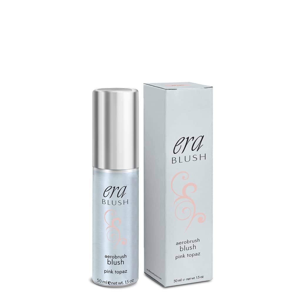 ERA Beauty Spray Makeup, Blush - Pink Topaz, 1.5 Ounce, Professional Spray on Cosmetics