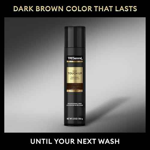 TRESemm? Root Touch Up, Temporary Hair Color Spray, Travel-Size 6-Pack ??Dark Brown, Professional Grey Hair Coverage in Seconds, 2.5 Oz Ea