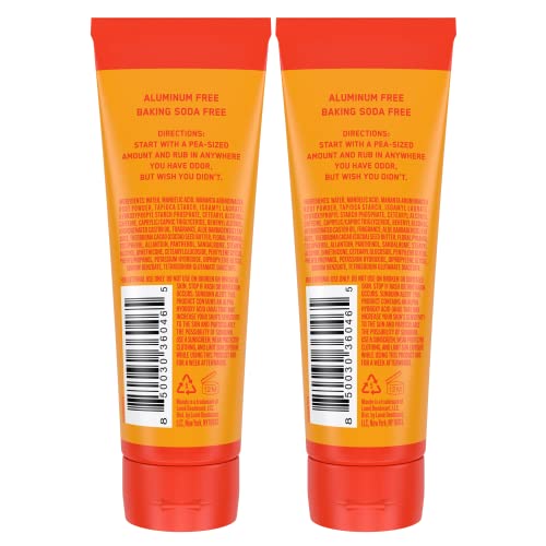 Mando Whole Body Deodorant For Men - Invisible Cream - 72 Hour Odor Control - Aluminum Free, Baking Soda Free, Skin Safe - 3 Ounce Tube (Pack of 2) - Bourbon Leather