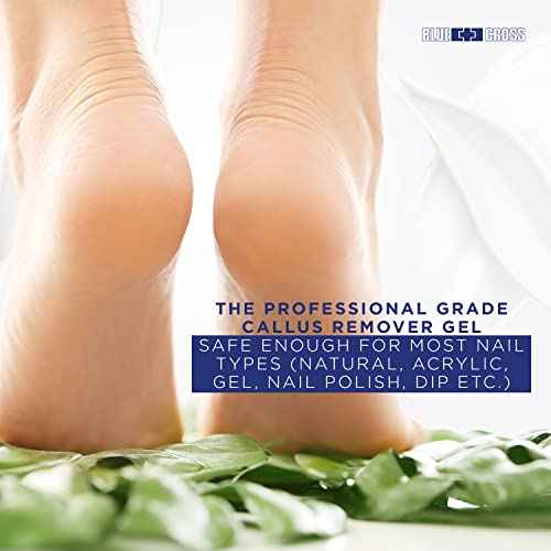 Blue Cross Callus Remover Gel for Feet or Heel, Extra Strength Professional Nail Care, File, Shaver, Scrubber & Pumice Stone Alternative for at Home Manicure/Pedicure Results, Pro Size 946ml, 32oz