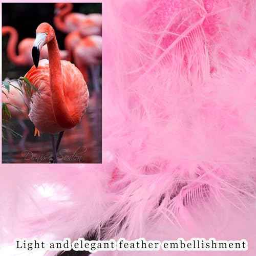 Flamingo Headbands for Women Valentines Party Dress Hair Accessories for Women and Girls Valentine Cosplay Up Props Dress Up Cute Hairband (Pink)