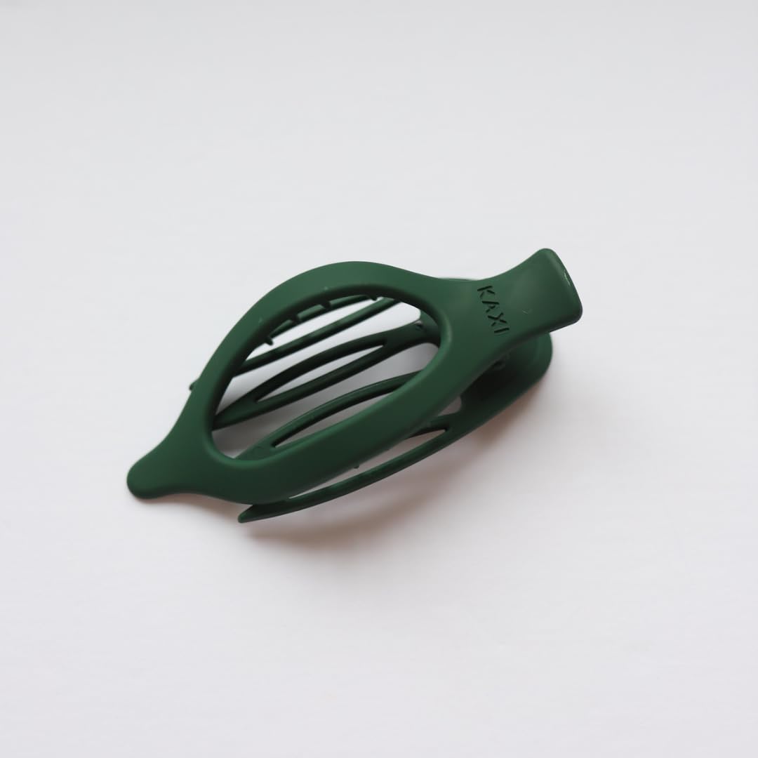 KAXI Lay Down 2.0 Hair Clip Claw, Perfect for Thick & Thin Hair, Strong Durable Hair Clip (Forest Green)