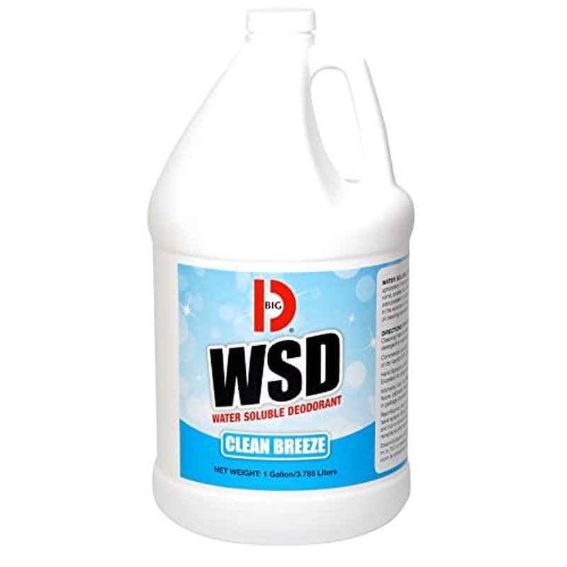 Big D 1673 Water Soluble Deodorant, Clean Breeze Fragrance, 1 Gallon (Pack of 4) - Add to any cleaning solution - Ideal for use in hotels, food service, health care, schools and institutions