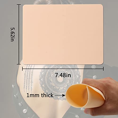 Blank Tattoo Practice Skins - Autdor 10Pcs Fake Tattoo Skin Double Sides 8x6" Fake Skin Tattooing and Microblading Eyebrow Practice Skin for Tattooing Supplies Beginners and Experienced Artists