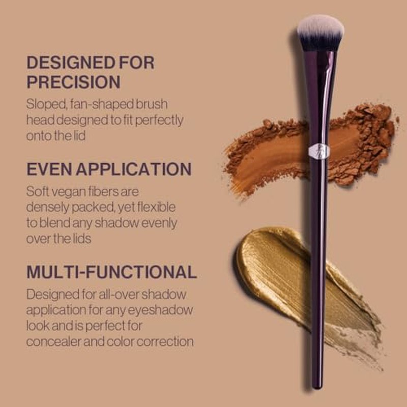 Anisa Beauty Eye Fan All-Over Brush ? Soft, Fan-Shaped Brush for Seamless Eyeshadow Blending and All-Over Application ? Ideal for Powder and Cream Shadows