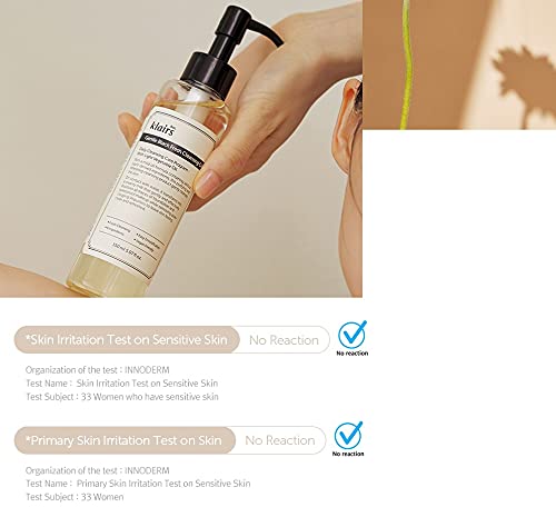DearKlairs Cleansing Oil - Korean Makeup Remover with 6 Plant Oils | Vegan, Paraben-Free, 5.07 Fl Oz